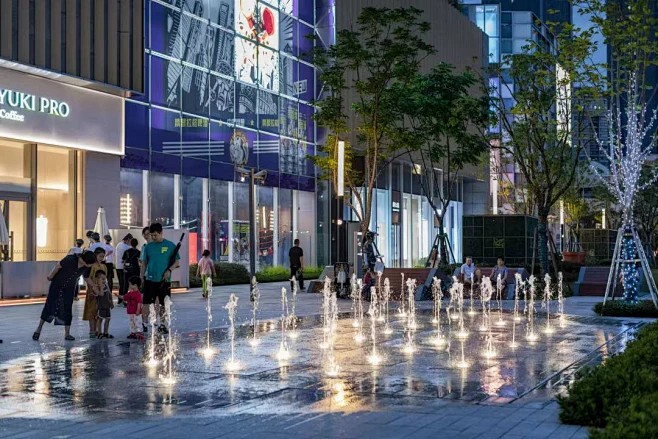 商業街噴泉景觀