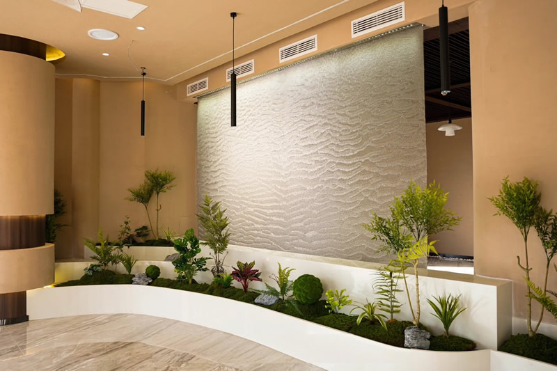 大廳金屬網水幕