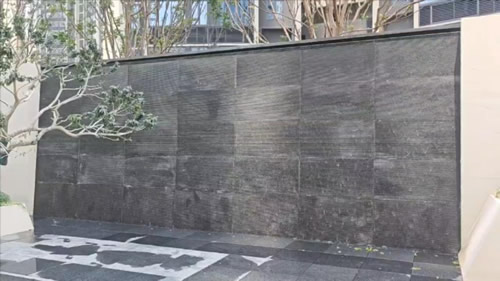 小區流水墻景觀